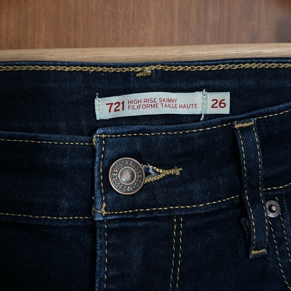 Levi’s 721 dark denim jeans - Picture 2 of 8